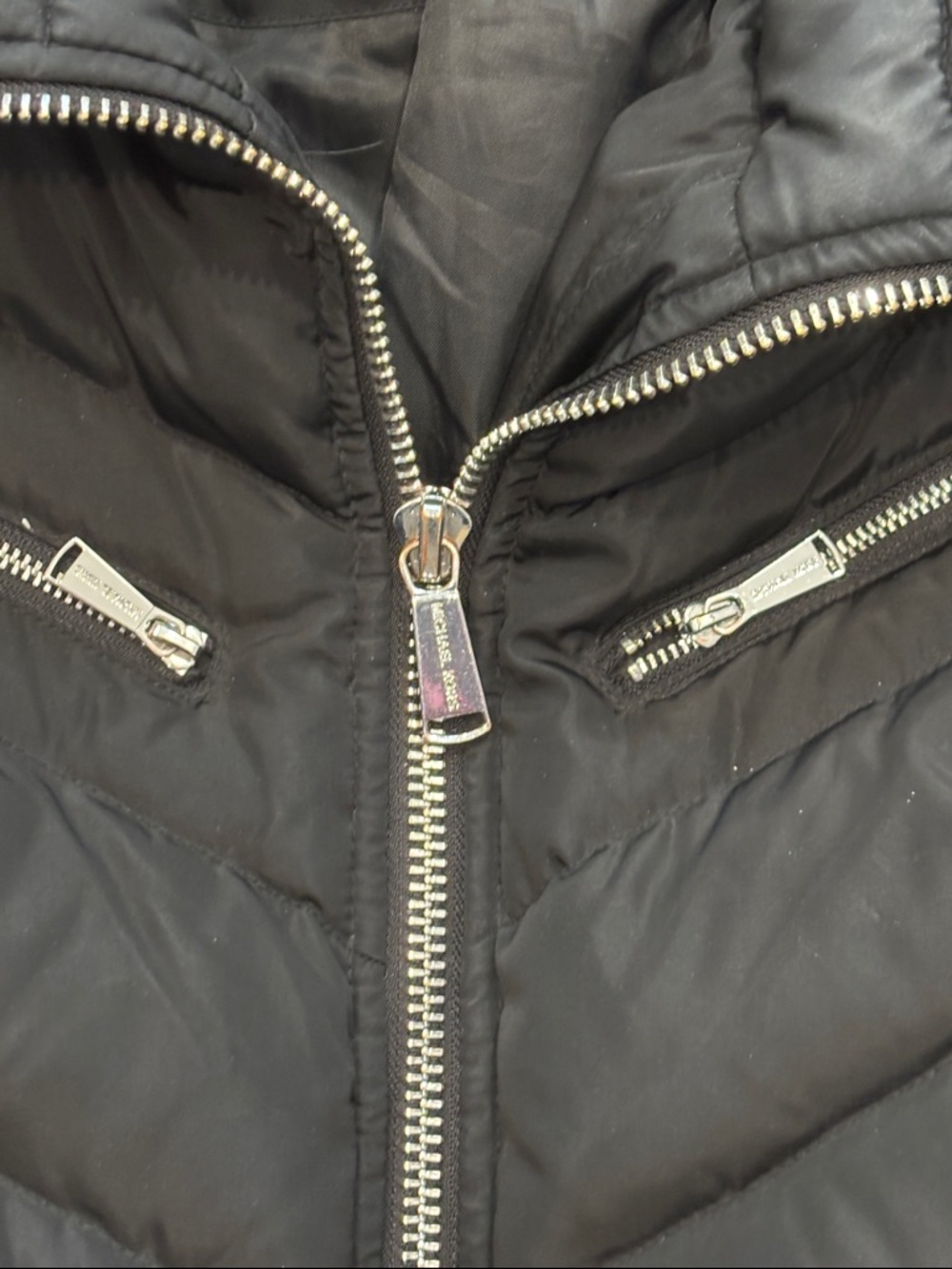 Michael Kors Black Quilted Belted‎ Puffer Coat - Picture 4 of 8